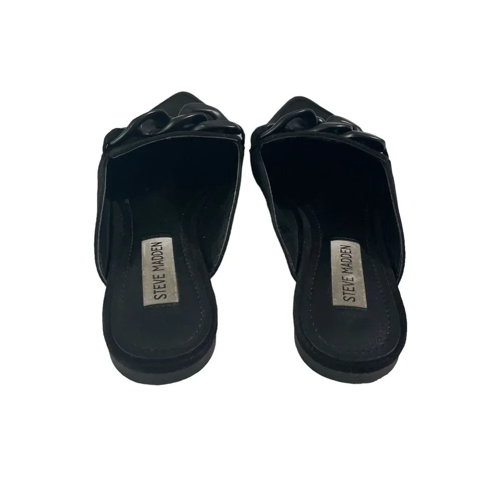 Steve Madden Women's Suede Slip On Slides Shoes Finn Model SZ/6M